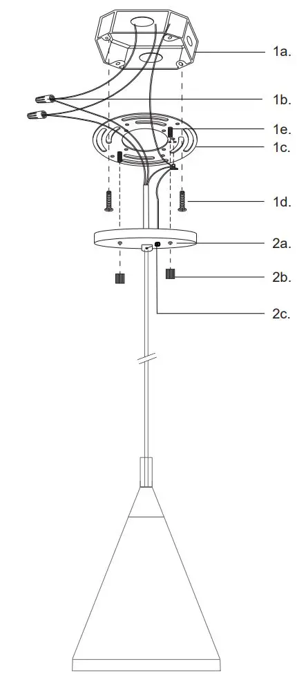 Kuzco Lighting 492716 Dorothy Single lamp pendant Installation Guide - Product Overview