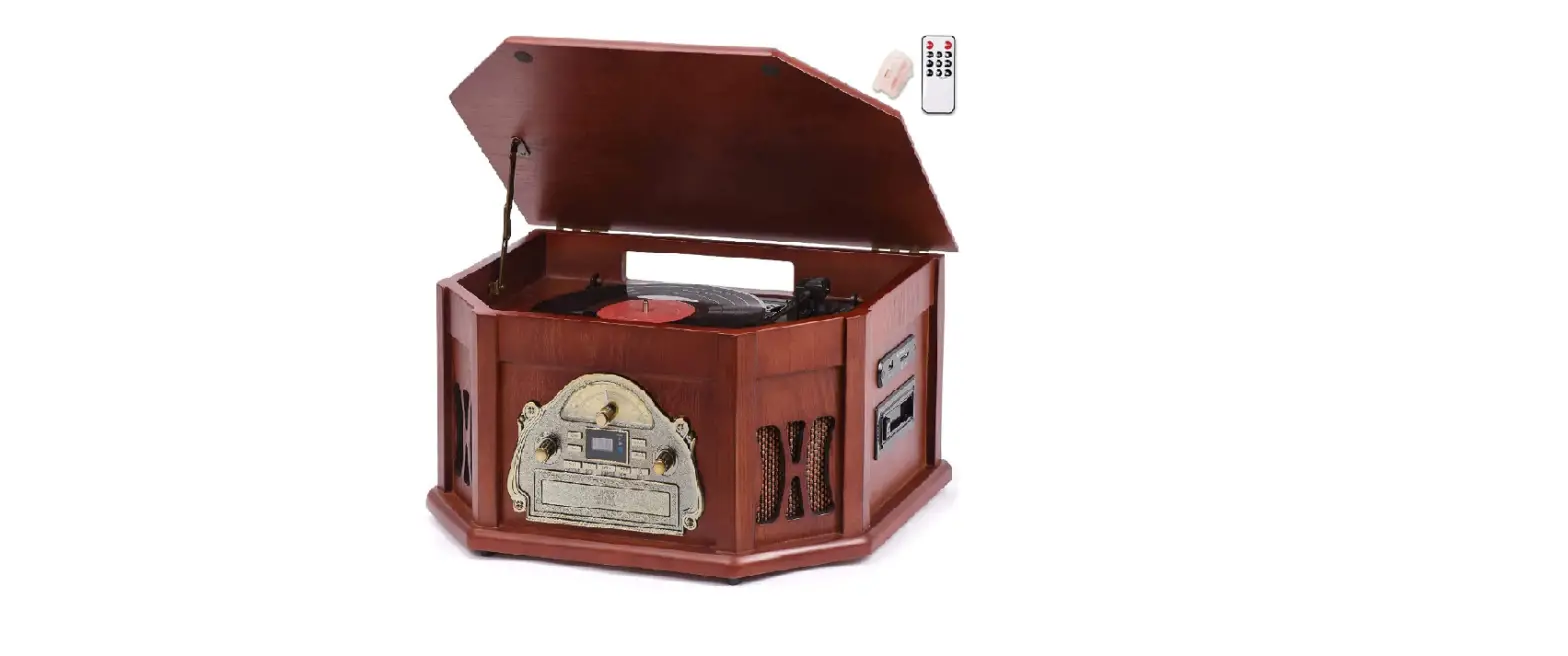 Orcc Wood Classic Turntable Stereo System With Bluetooth Connection User Guide