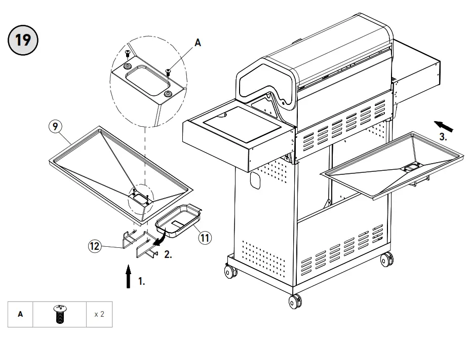 RUSTA 623514730101 Gas Grill Excellence 4 1 Burners - Diagram 20