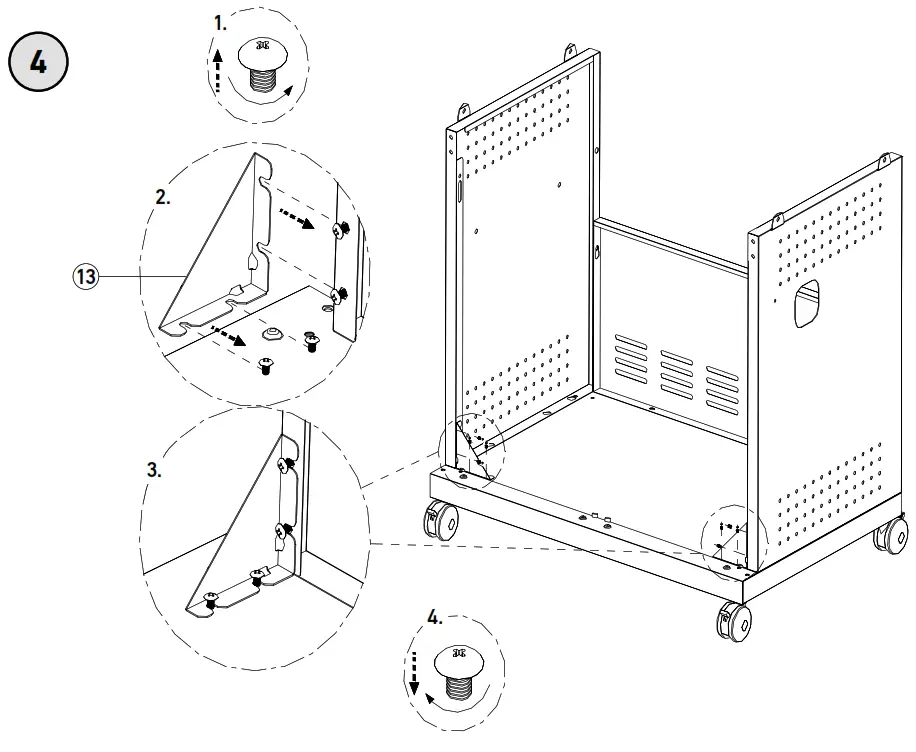 RUSTA 623514730101 Gas Grill Excellence 4 1 Burners - Diagram 5