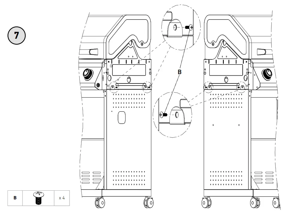 RUSTA 623514730101 Gas Grill Excellence 4 1 Burners - Diagram 8