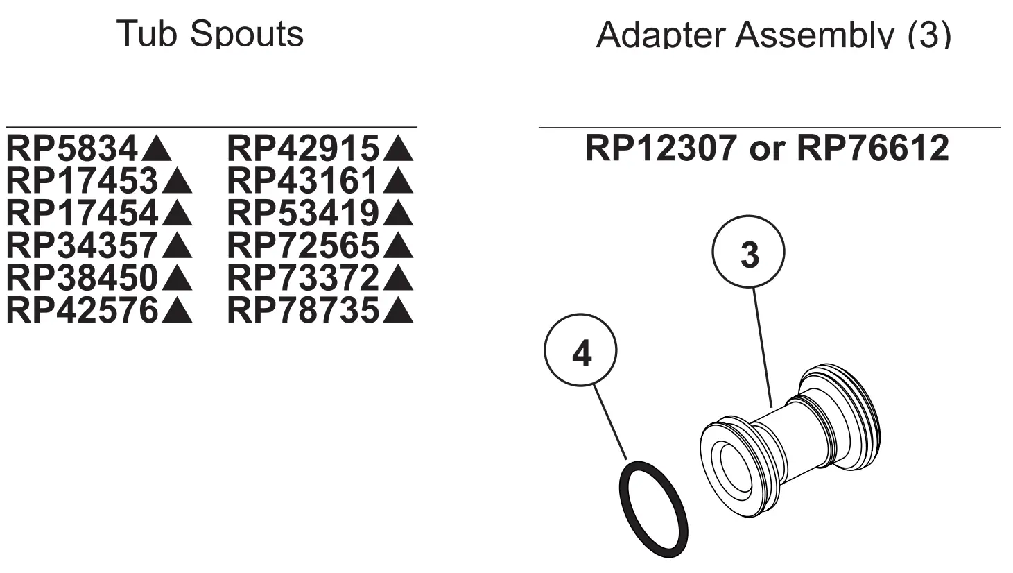 DELTA RP34357SS Tub Spout - fig 6