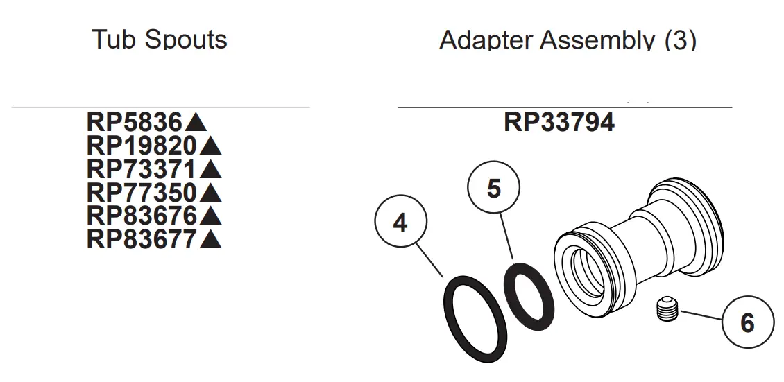 DELTA RP34357SS Tub Spout - fig 7