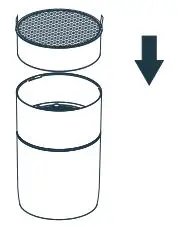 home Air Purifier User Manual - Install the Multifunctional Filter with the tabs face up and outward