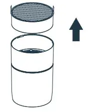 home Air Purifier User Manual - Remove the Multifunctional Filter from the purifier