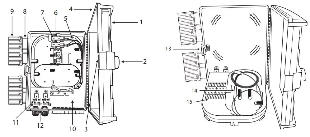 intelbras XFCT 1616 Optical Fiber Distribution Box with Splitter - 2