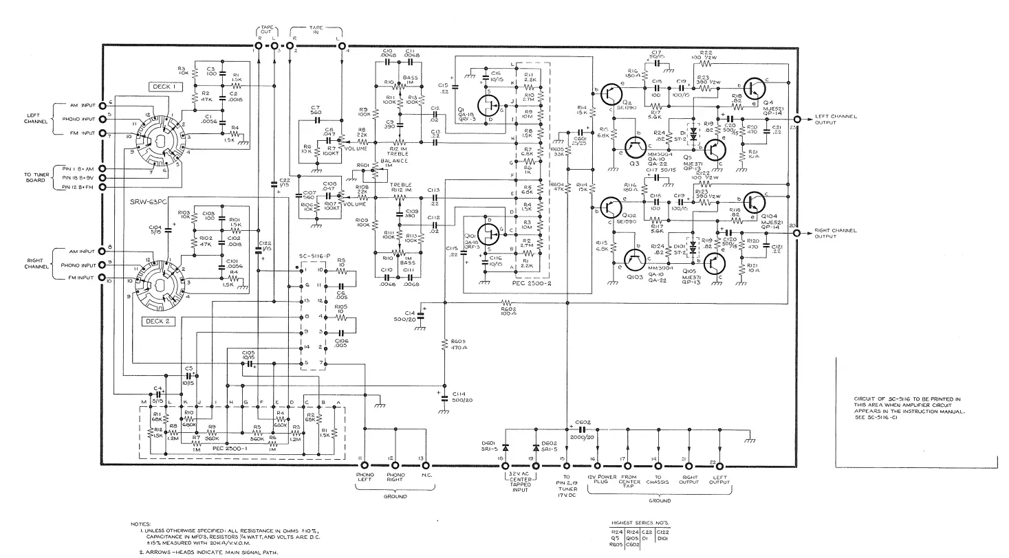 HH SCOTT Scottie 2550 Stereo Receiver Owner's fig 2