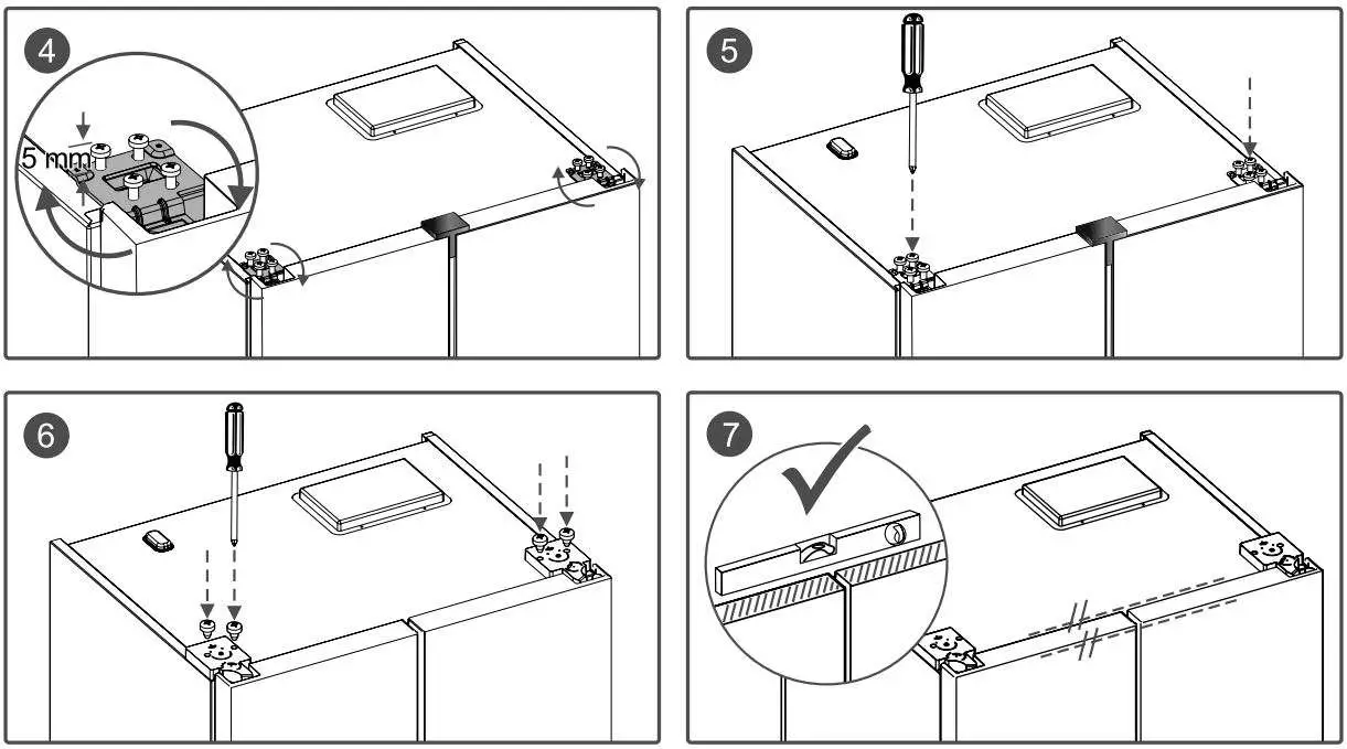AGA ASXS21 Fridge Freezer User Manual - Door removal and access