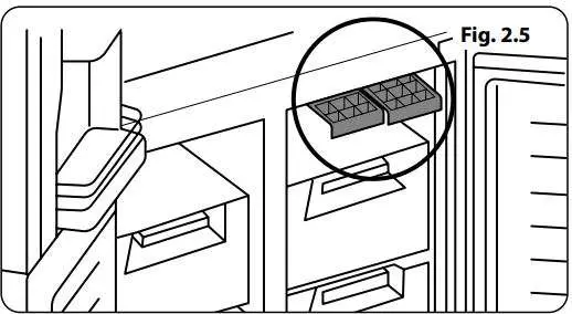 AGA ASXS21 Fridge Freezer User Manual - Fig 2.5