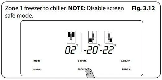 AGA ASXS21 Fridge Freezer User Manual - Fig 3.12