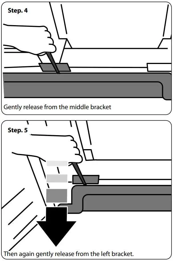 AGA ASXS21 Fridge Freezer User Manual - Removing the kick plate