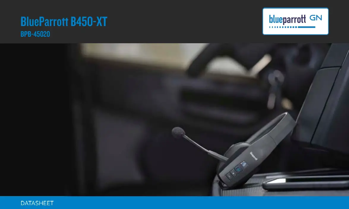 BlueParrott Noise Canceling Bluetooth Headset Datasheet