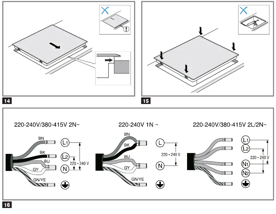 BOSCH PXE831FC1E 3 Burner Induction Hob 5