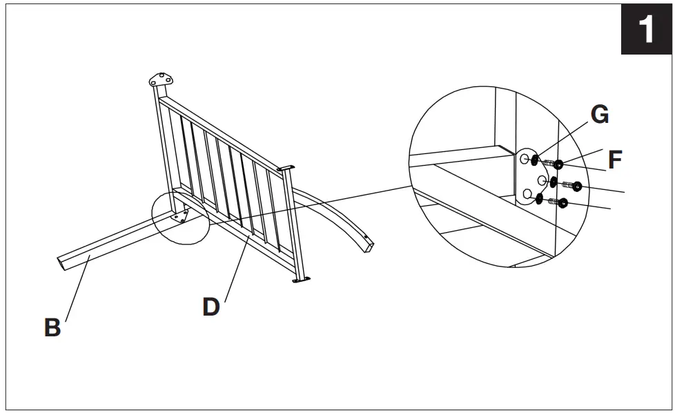 PHI VILLA Black Stackable Modern Metal Patio Outdoor Chair - Assembly 1
