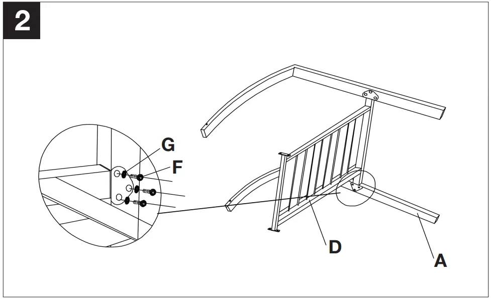 PHI VILLA Black Stackable Modern Metal Patio Outdoor Chair - Assembly 2