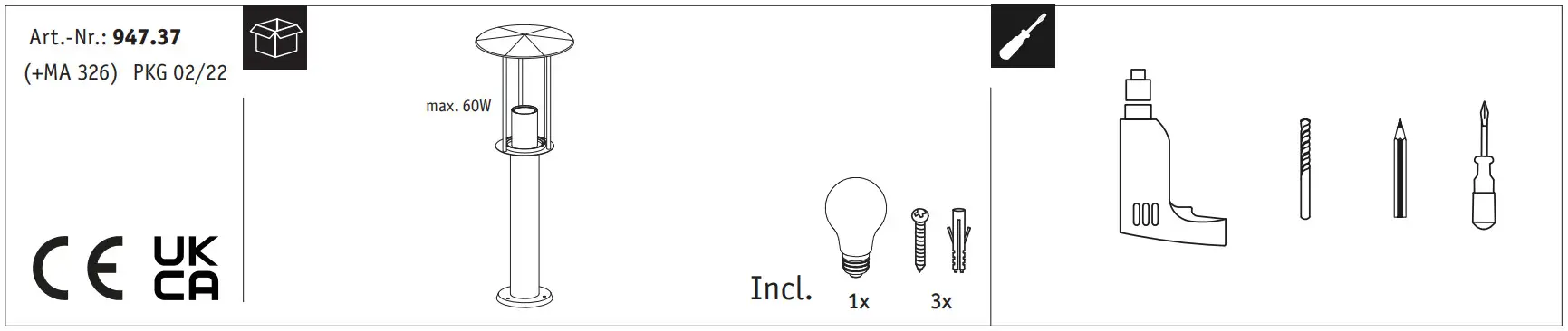 Paulmann 947 37 LED Bollard Light - FIG 2