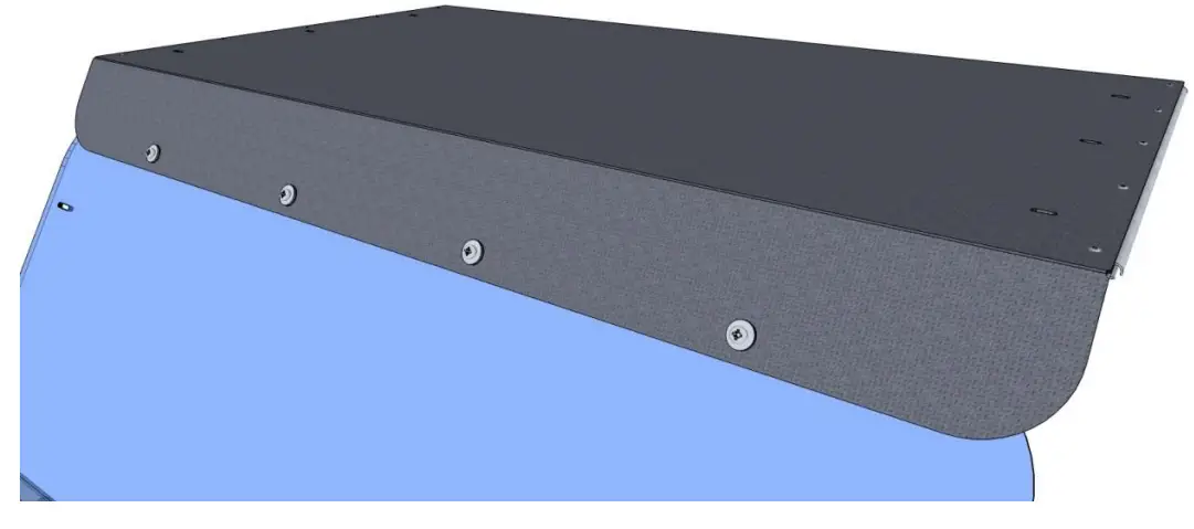 FALCON RIDGE KAW 4010 HT01 Kawasaki Mule 4000 4010 Aluminum Diamond Plate Roof - connected 2