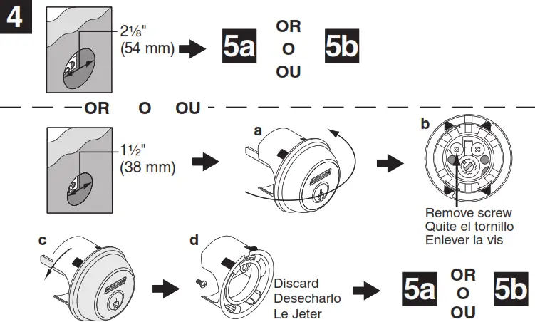 Single Cylinder Deadbolt B60 Install Deadbolt 1