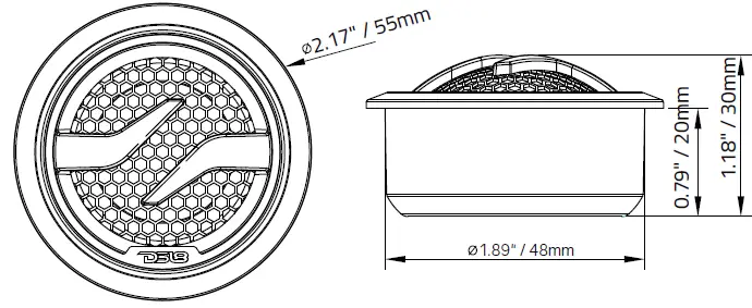 DS18-ZXI-T1-1.7-Inch-PEI-Dome-Tweeter-With-1Inch-Aluminum-Voice-Coil-100-Watts-Max-fig-1