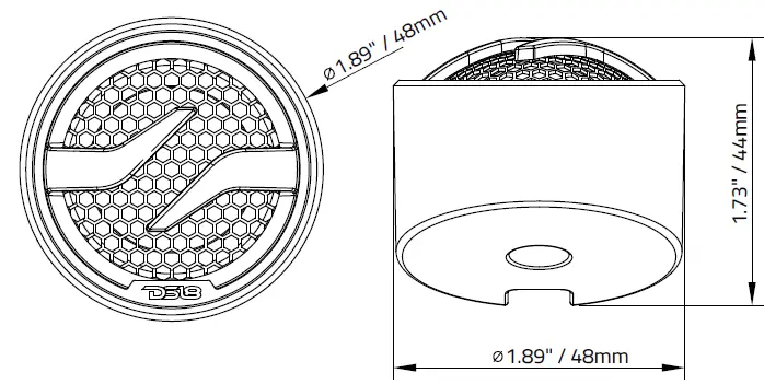 DS18-ZXI-T1-1.7-Inch-PEI-Dome-Tweeter-With-1Inch-Aluminum-Voice-Coil-100-Watts-Max-fig-2