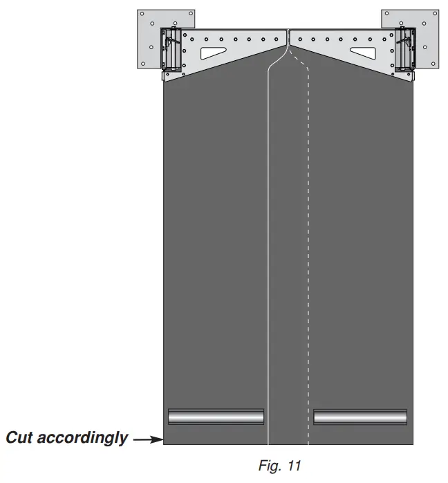 Curtron PP C 120 3484 Polar Pro Flexible Swinging Door for Walk In Coolers &amp Freezers 34 wide x 84 high - fig 13
