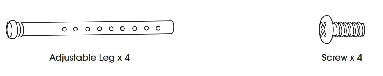 ULINE Shop Stools - Adjustable Leg Parts