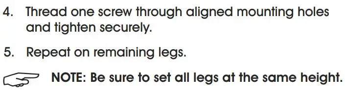 ULINE Shop Stools - Adjustable Leg Assembly 2