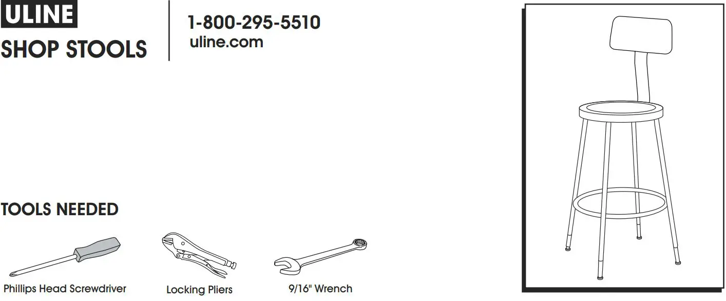 ULINE Shop Stools Installation Guide