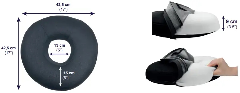 KMINA K40017 Donut Seat Cushion-FIG2