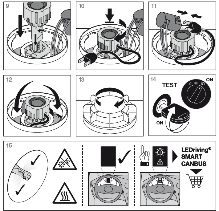 OSRAM H7-LED Head Light Car High Low Beams 3