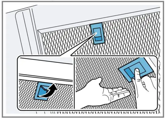 FIG 6 Removing the grease filter