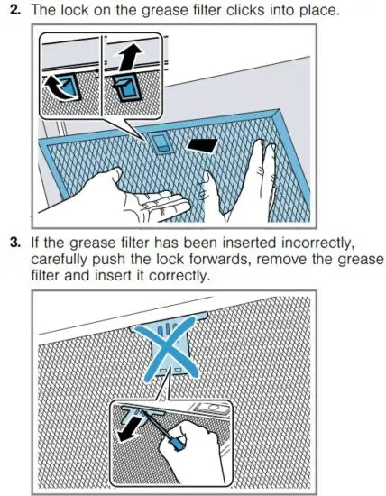 FIG 7 Fitting the grease filters