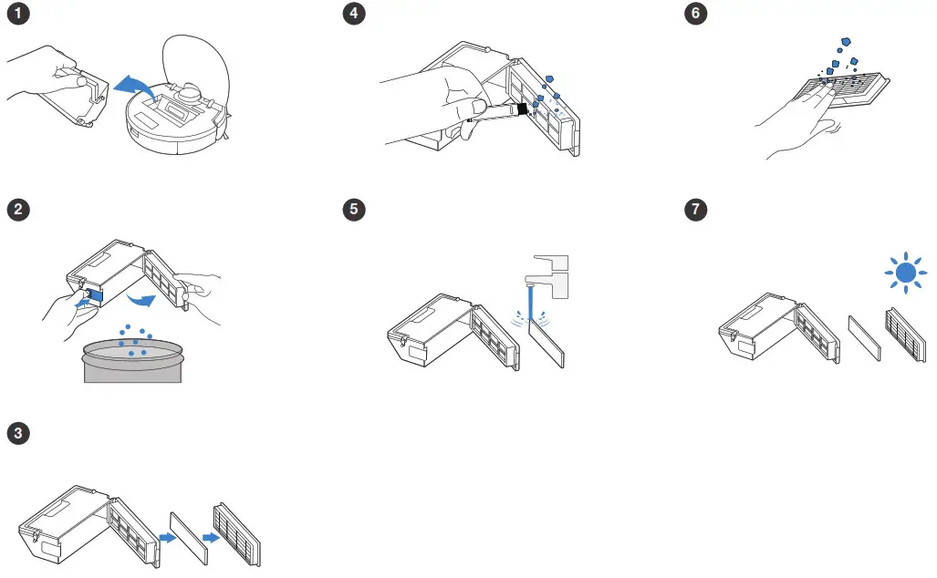 ECOVACS DEEBOT N8 Robocleaner - Dust Bin and Filters