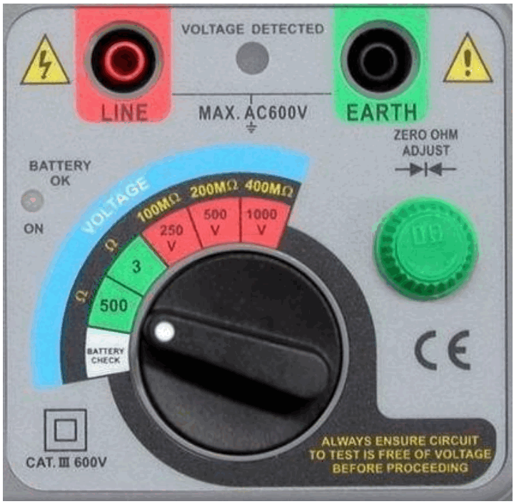 PeakTech 2675 Analog Insulation Tester - FIGURE 3