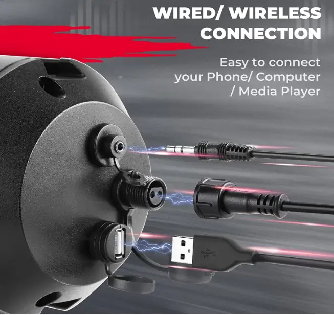 KEMIMOTO UTV1B0117-00601BK Sound Bar SXS Speaker fig1