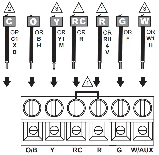 Honeywell RTH2510 RTH2410 - Connect Wires