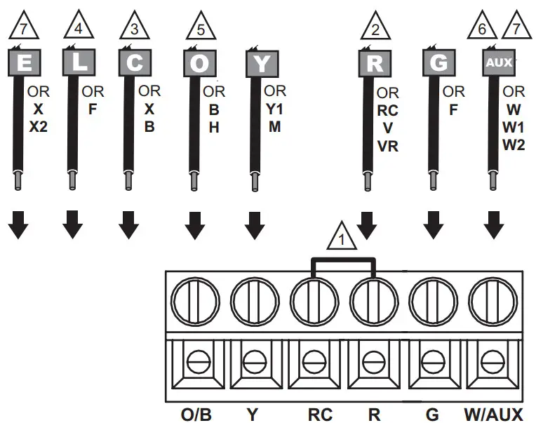 Honeywell RTH2510 RTH2410 - Connect Wires2