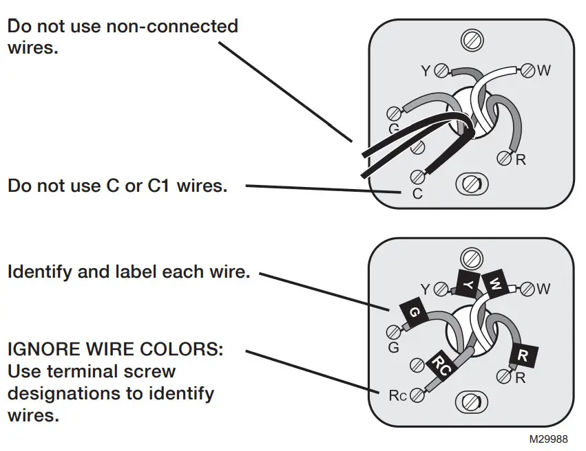 Honeywell RTH2510 RTH2410 - Do not use non-connected