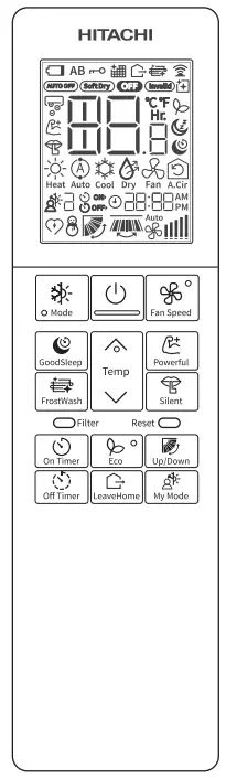 HITACHI RAK-DJ25PHAT, RAK-DJ35PHAT, RAK-DJ50PHAT Split Type Air Conditioner Indoor Unit - fig
