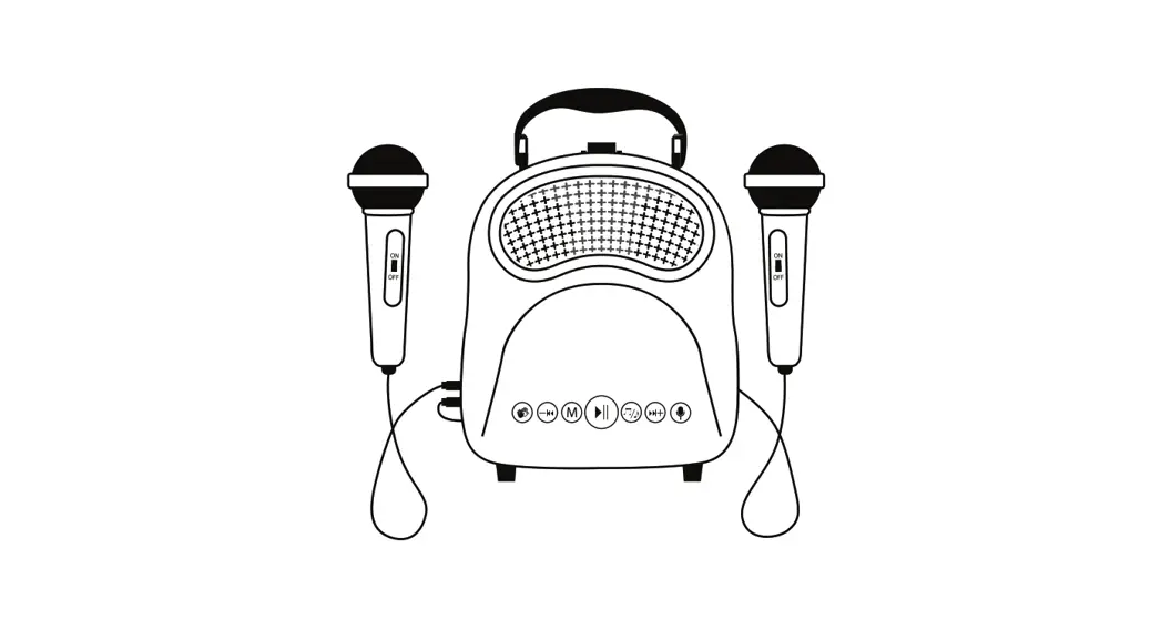 Laser Kids Mic-kkaast Portable Karaoke Machine User Manual