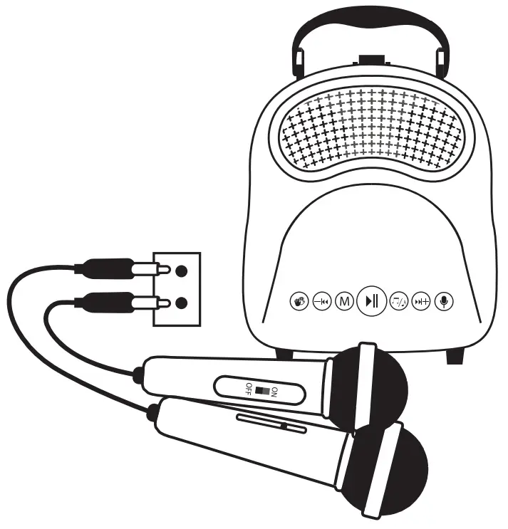 LASER KIDS MIC KKAAST Portable Karaoke Machine - Fig3