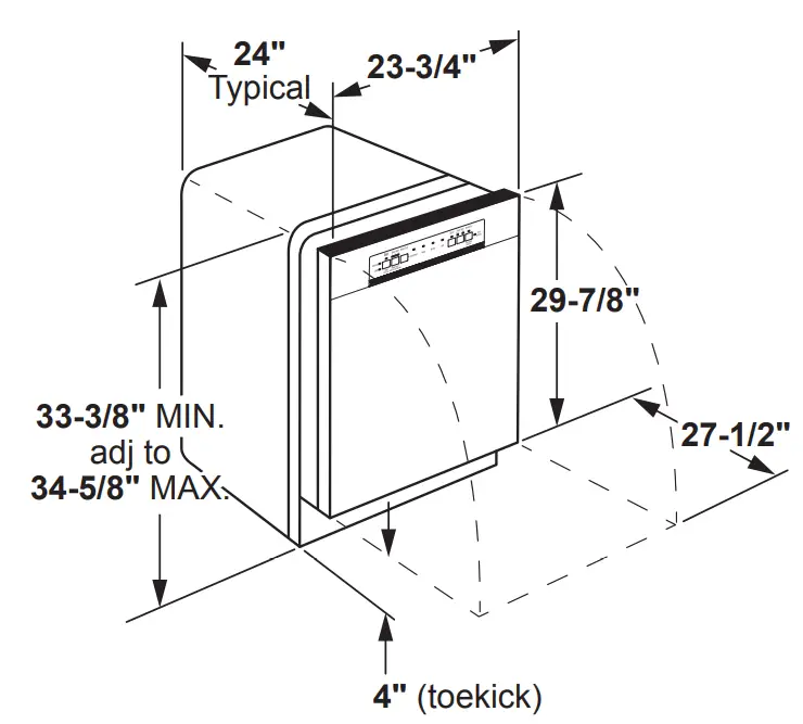 GE APPLIANCES GDF550PGR Plastic Interior Dishwasher with Front Controls - fig 3