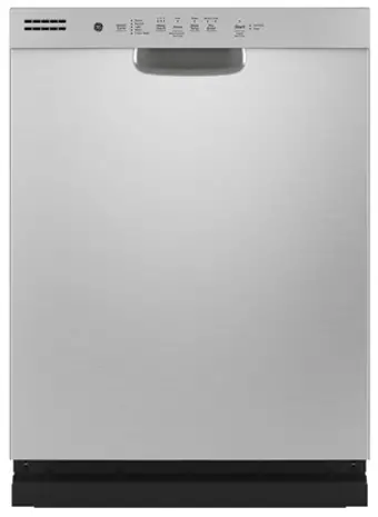 GE APPLIANCES GDF550PGR Plastic Interior Dishwasher with Front Controls