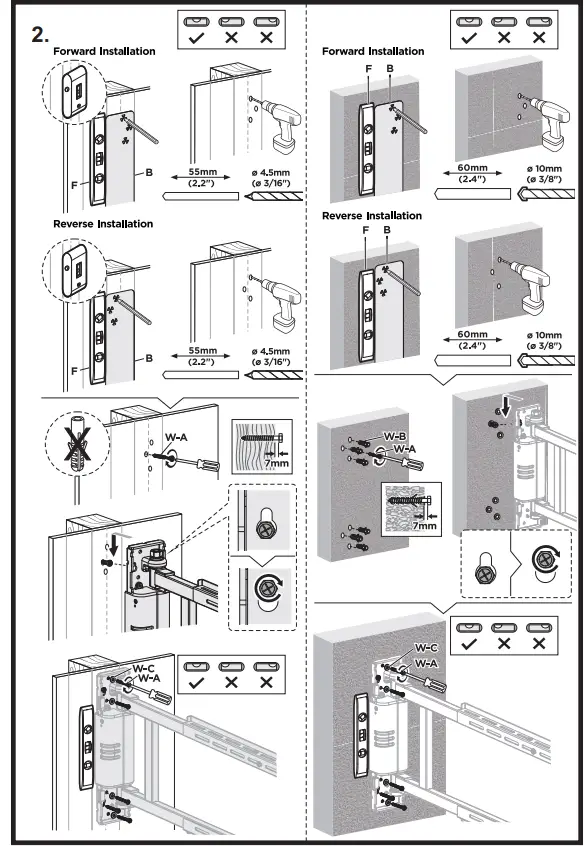 equip 650336 32-75 Inch Motorized TV Swing Mount Bracket 4