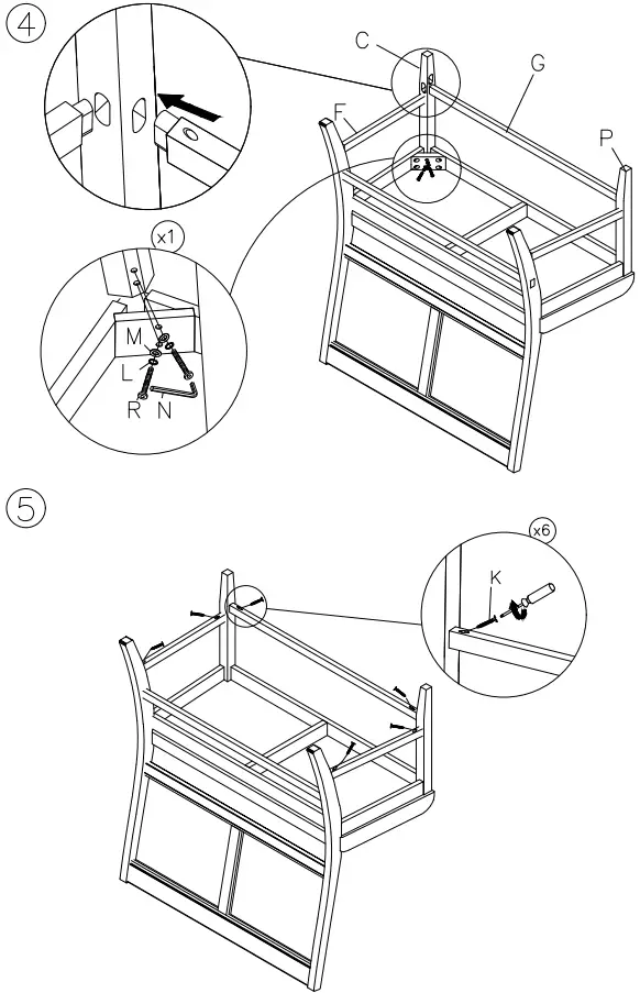 ASHLEY D395-323 Meredy Counter Height Dining Set-FIG10