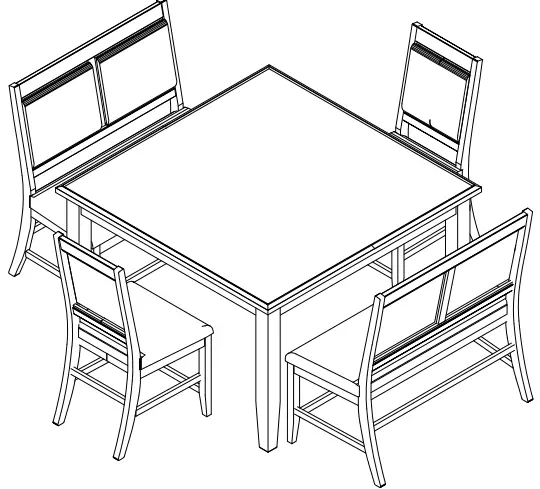 ASHLEY D395-323 Meredy Counter Height Dining Set-FIG15