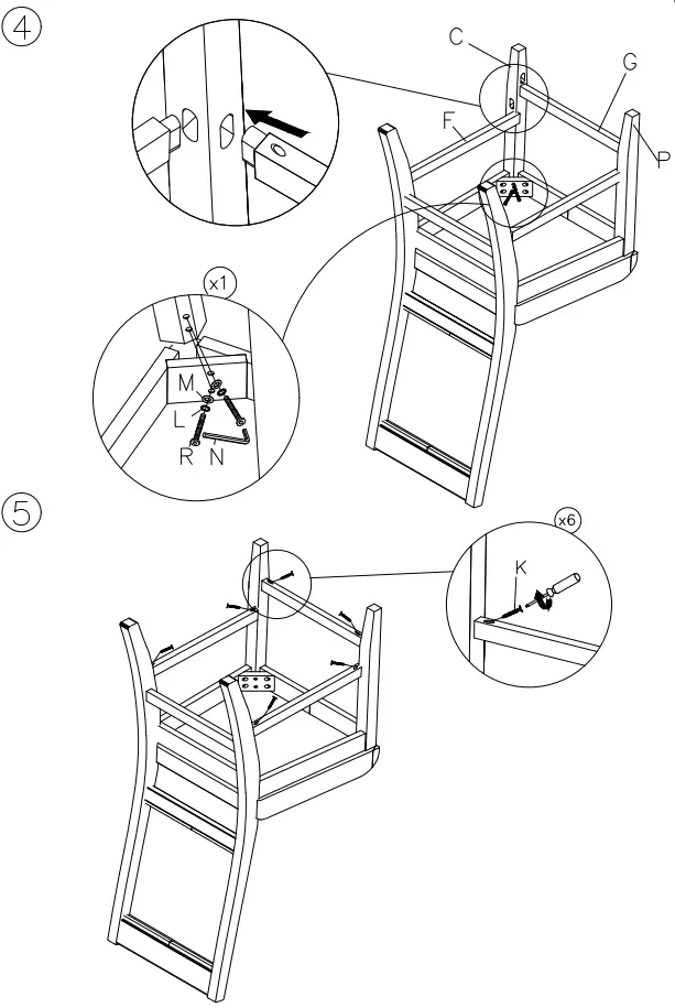 ASHLEY D395-323 Meredy Counter Height Dining Set-FIG5