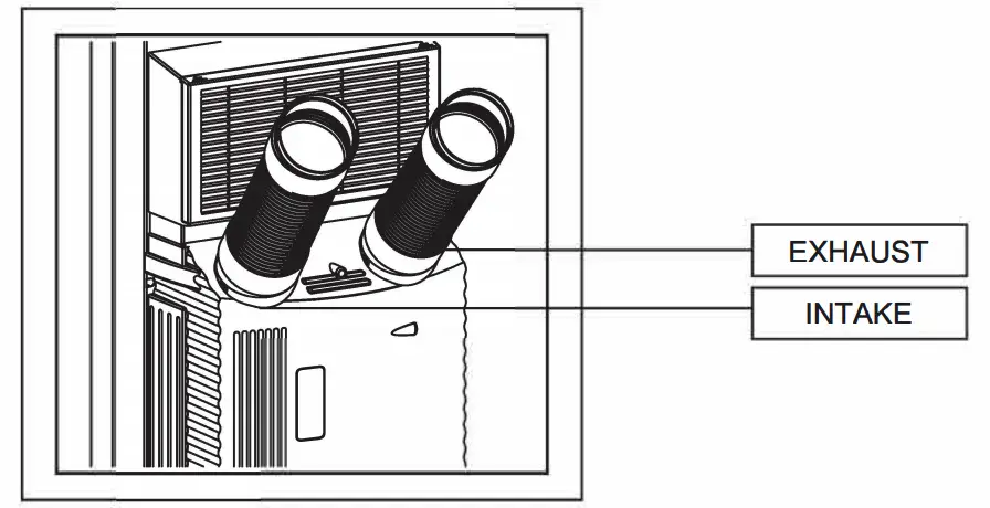 Exhaust hose Installation Figure 2
