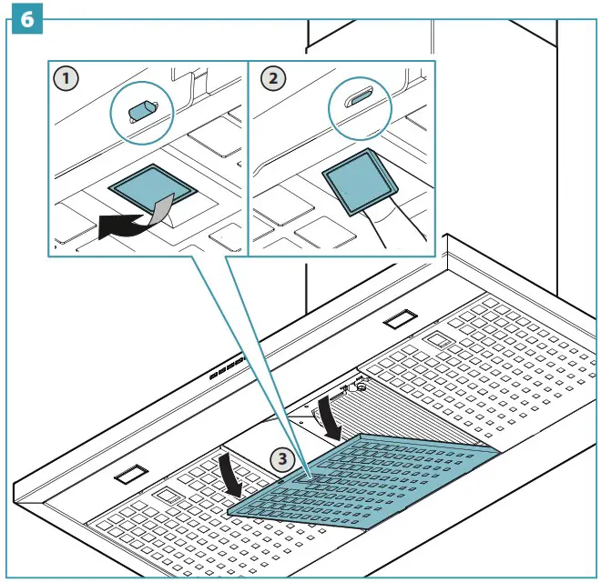 falmec FPVUX36W6SSR 36 Inch Stainless Steel Convertible Chimney Style Wall Mount Hood - Optional filter assembly