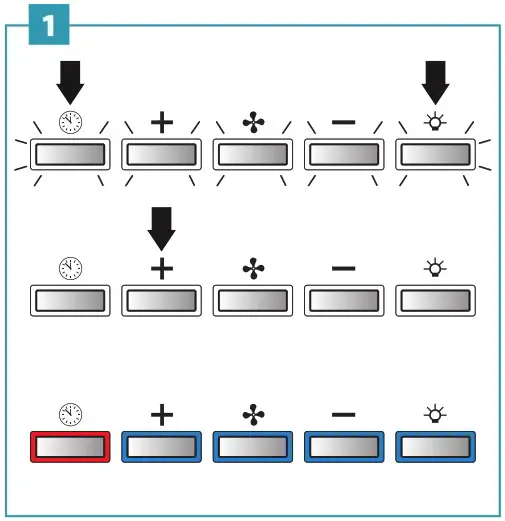 falmec FPVUX36W6SSR 36 Inch Stainless Steel Convertible Chimney Style Wall Mount Hood - SRS SYSTEM SETTING